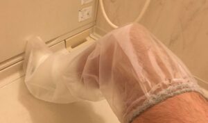 入浴用のギプスカバー