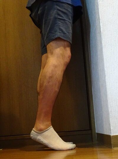 かかと上げ（立位）